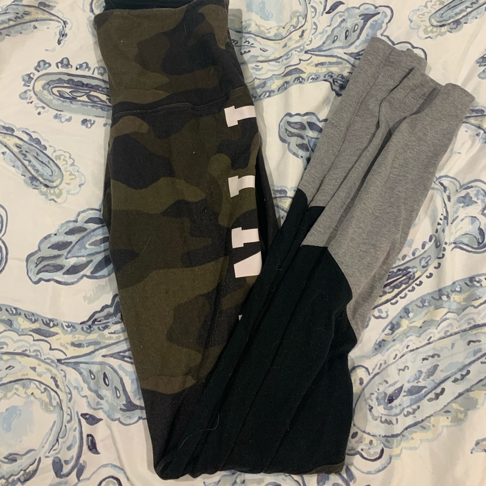 VS Pink Camo leggings